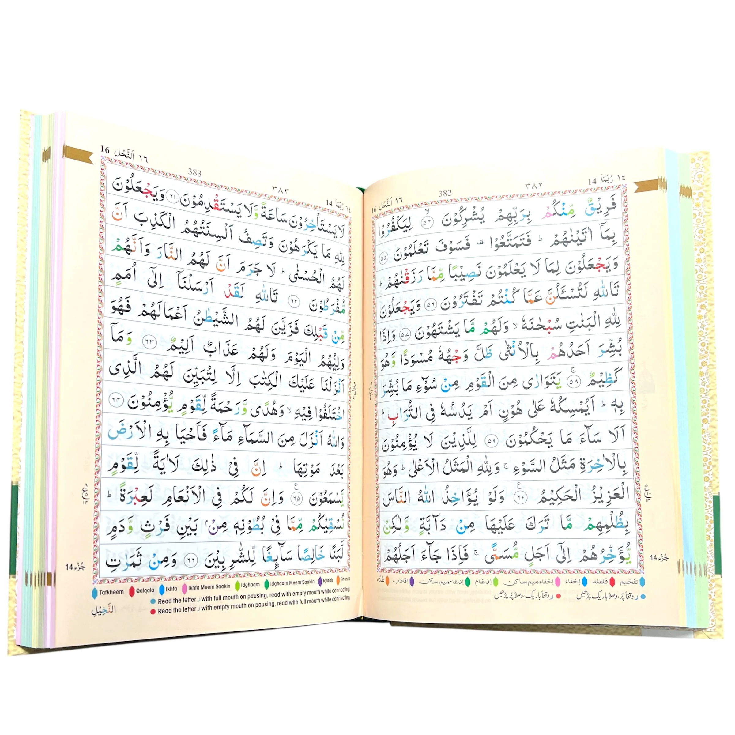 13 Line IndoPak Script Quran with Color Coded Tajweed and Case (Large Size) - Image 2