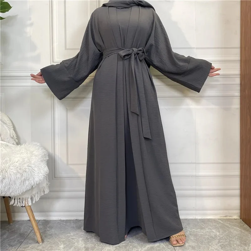 2 Piece Crinkle Abaya Set (Buy 1, Get 1 $10 OFF) - Image 2