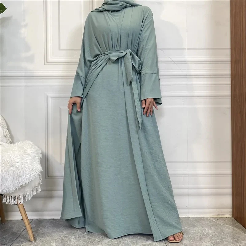2 Piece Crinkle Abaya Set (Buy 1, Get 1 $10 OFF) - Image 5