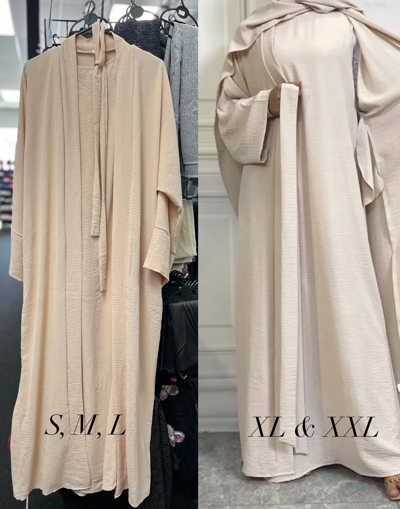 2 Piece Crinkle Abaya Set (Buy 1, Get 1 $10 OFF) - Image 6