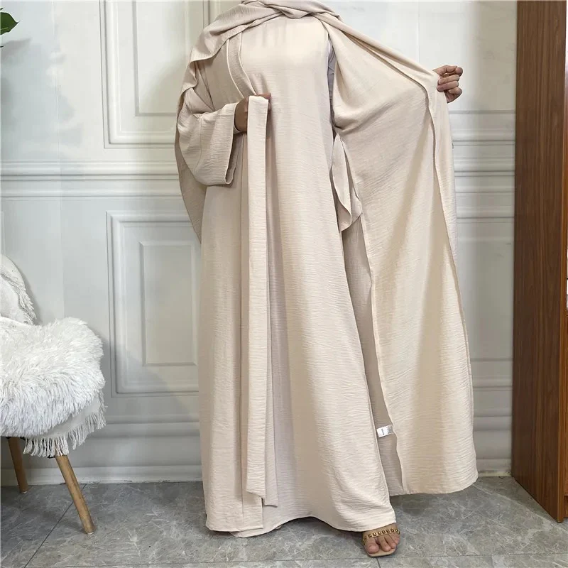 2 Piece Crinkle Abaya Set (Buy 1, Get 1 $10 OFF) - Image 7