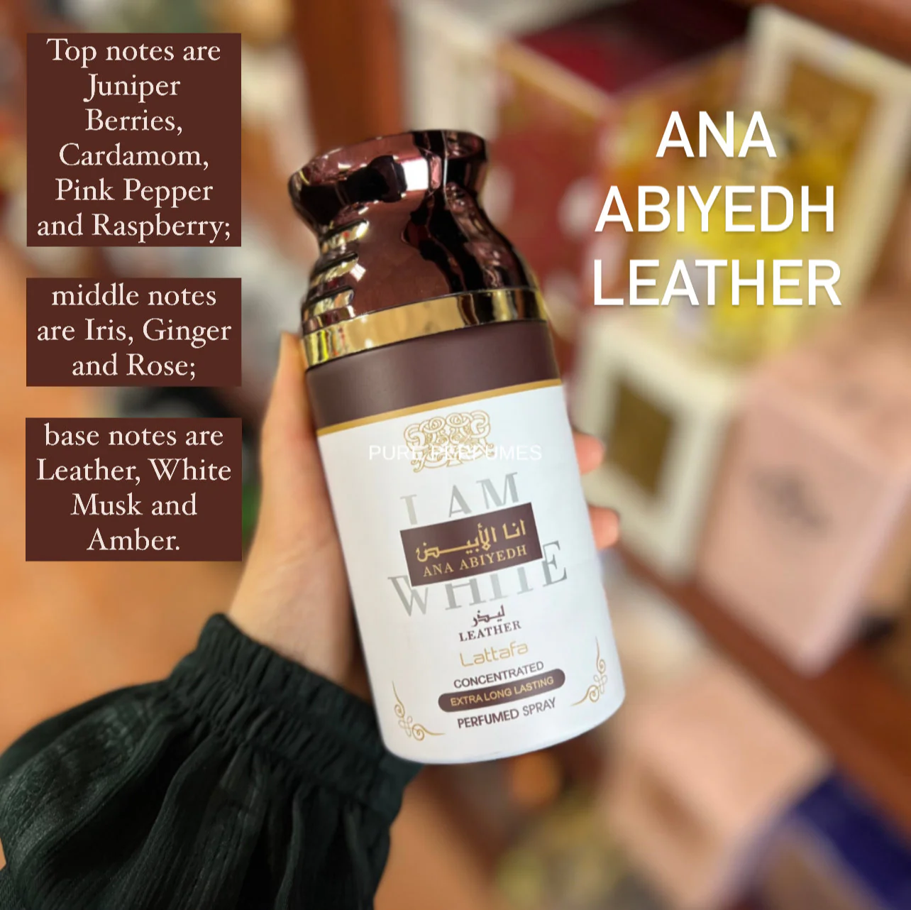 250ml Perfume Spray - Ana Abiyedh Leather - Image 2