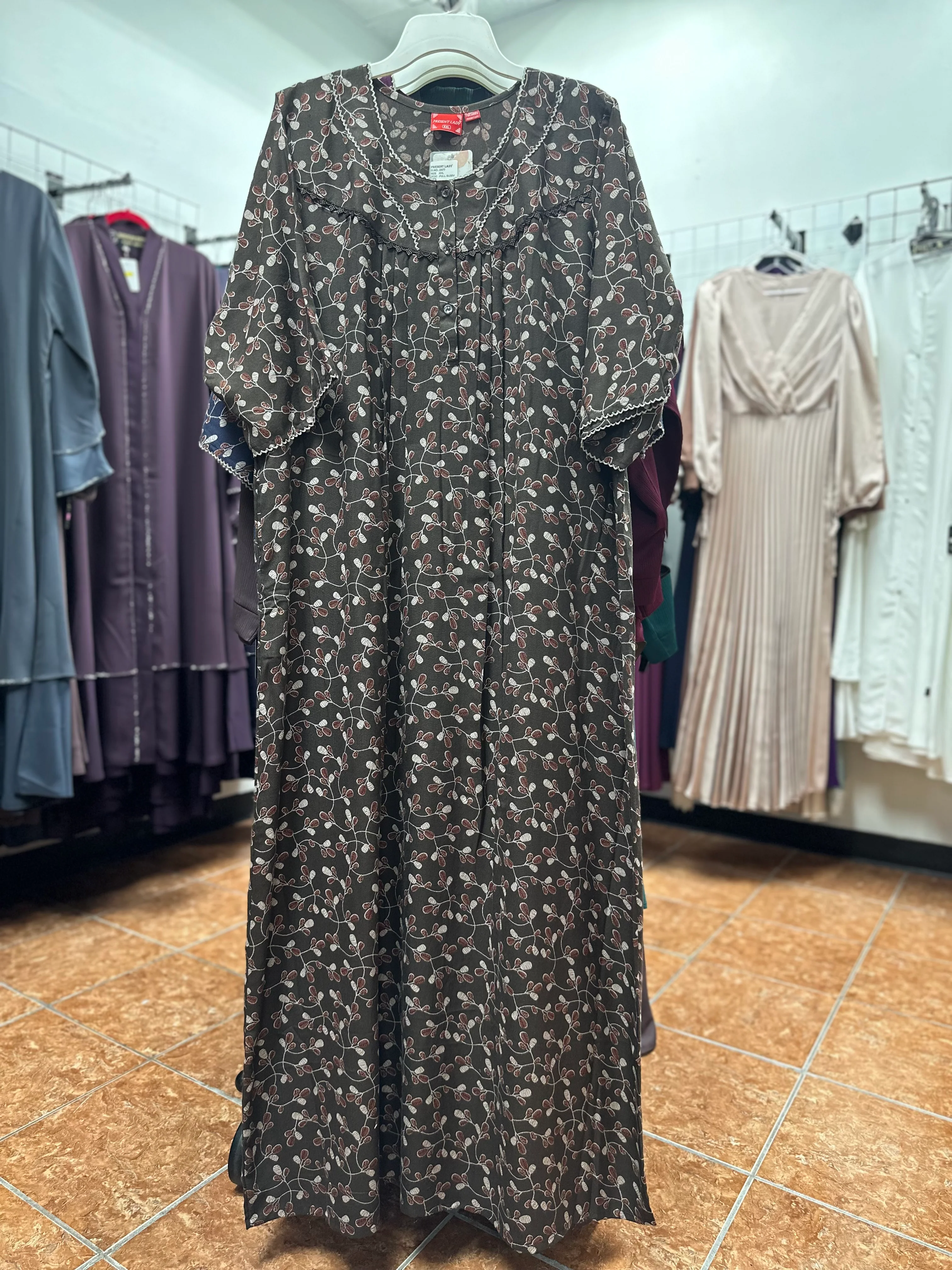 3/4 Sleeve Alpine Maxi Nightgown - Image 2