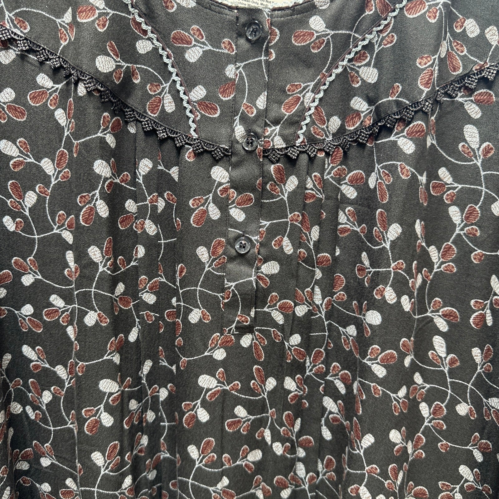 3/4 Sleeve Alpine Maxi Nightgown - Image 3