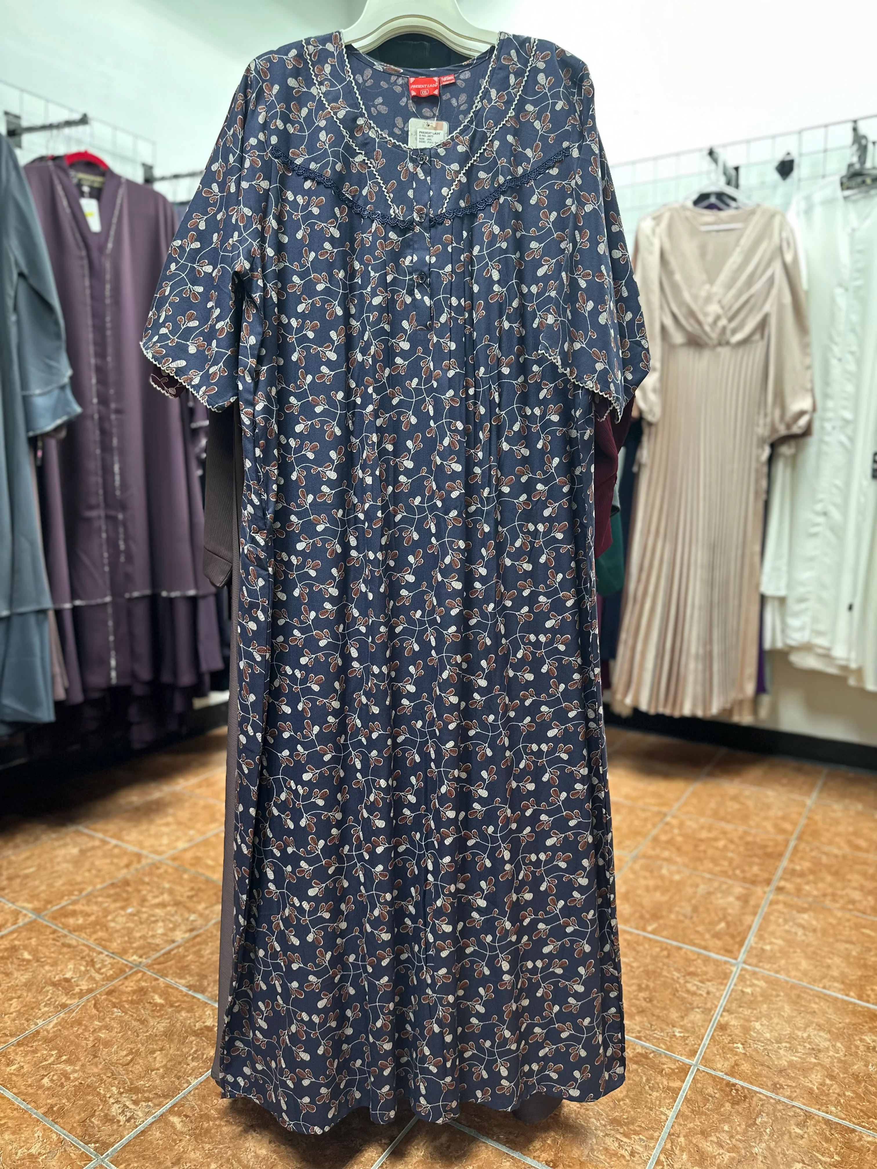 3/4 Sleeve Alpine Maxi Nightgown - Image 4