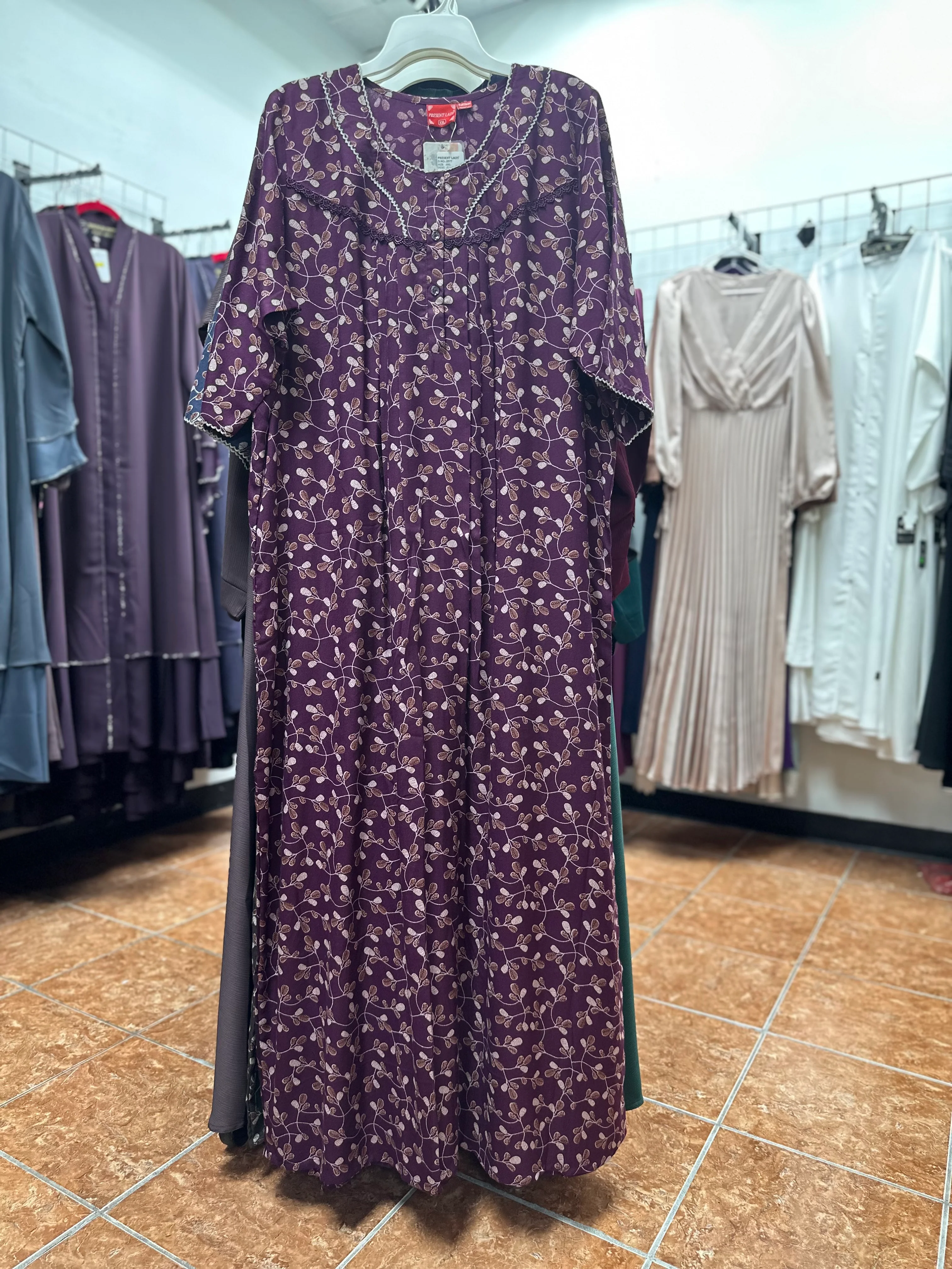3/4 Sleeve Alpine Maxi Nightgown - Image 5
