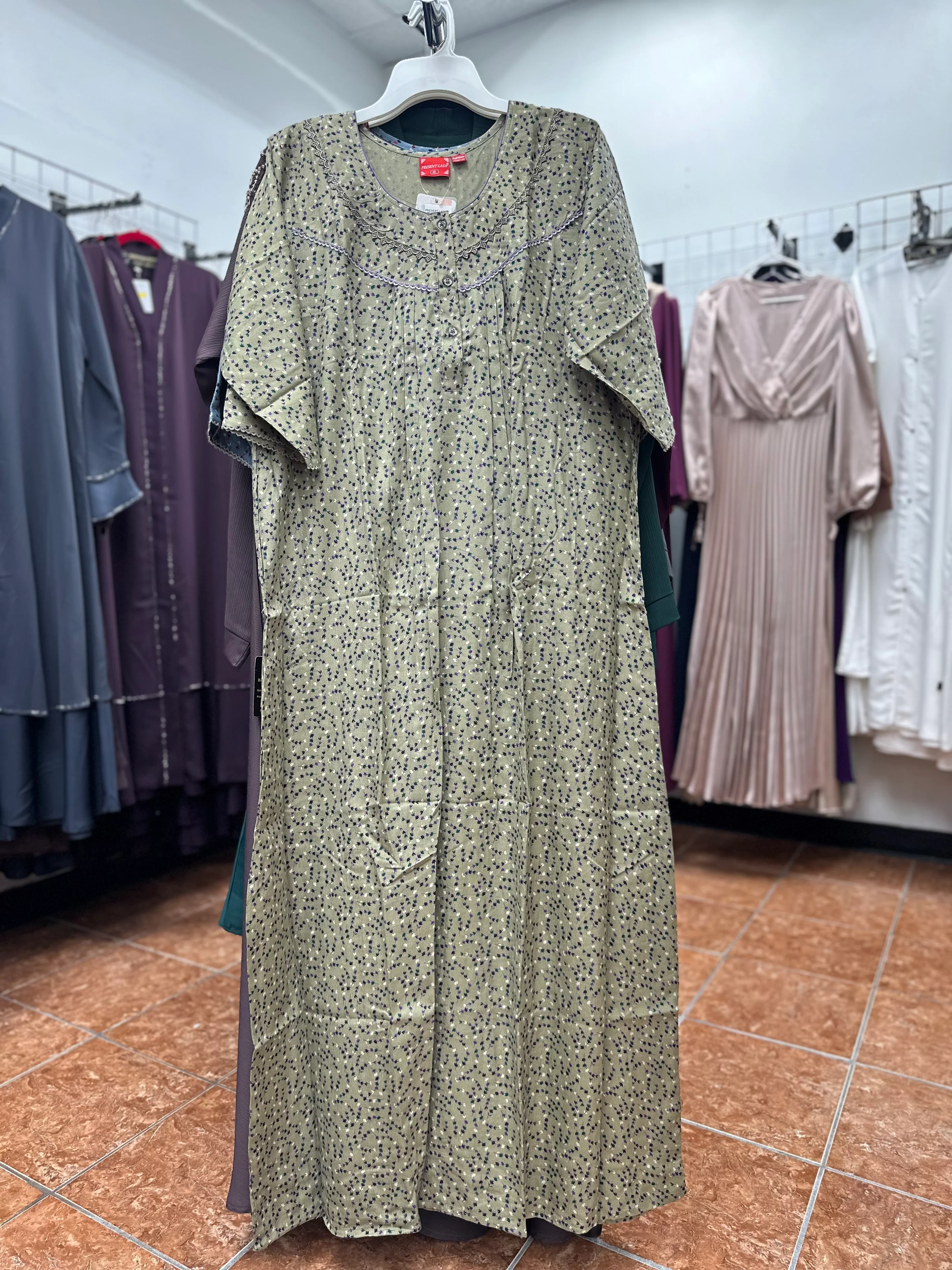 3/4 Sleeve Alpine Maxi Nightgown - Image 2