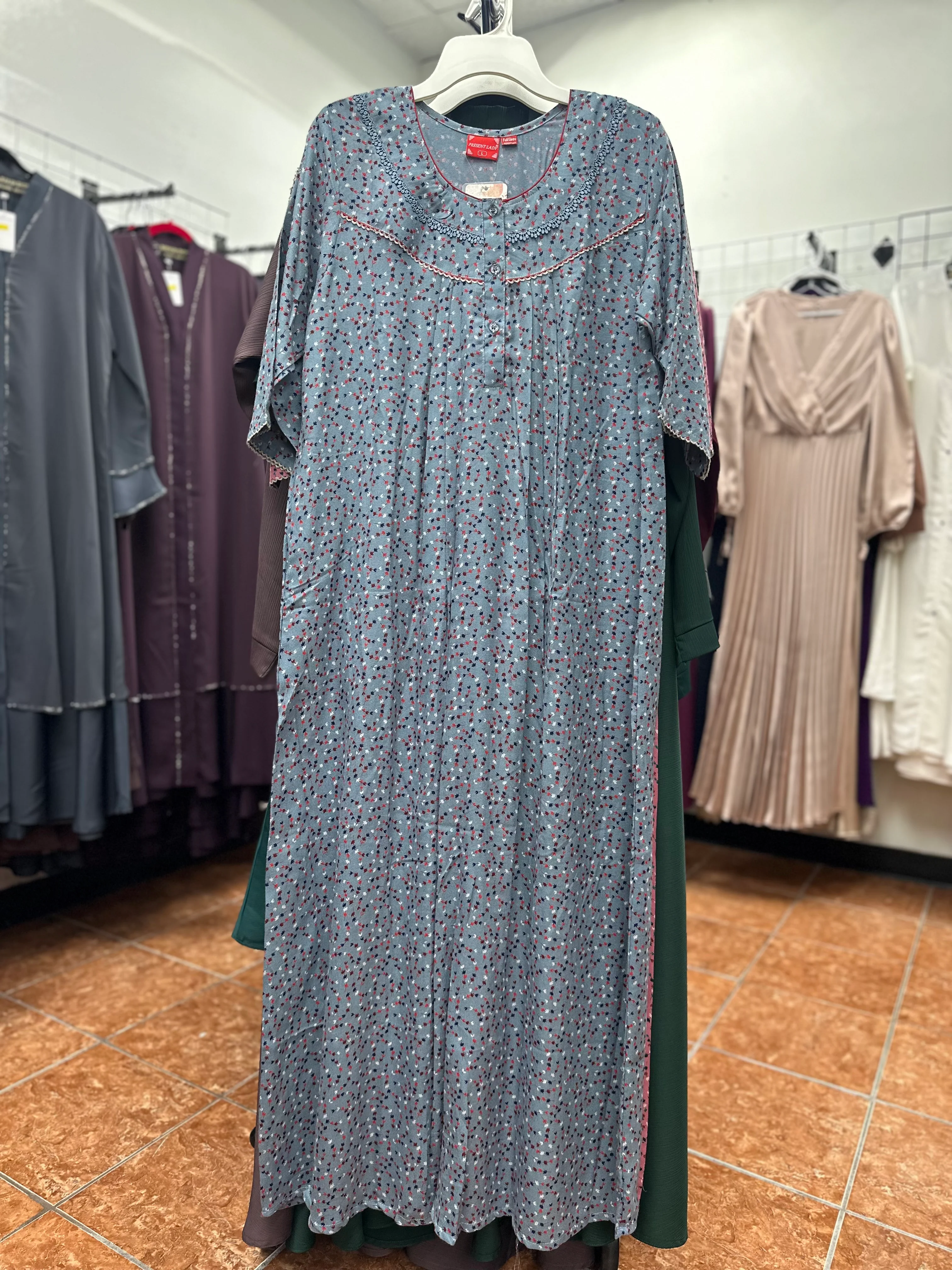 3/4 Sleeve Alpine Maxi Nightgown - Image 4