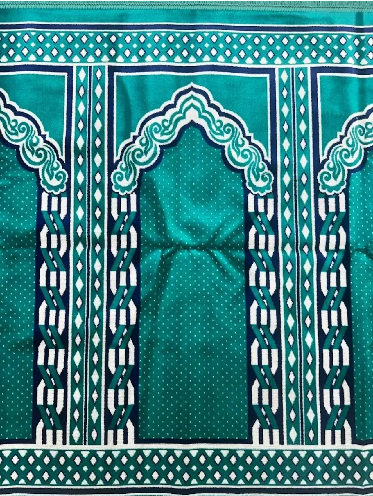 8 Person Prayer Rug - Blue - Image 2