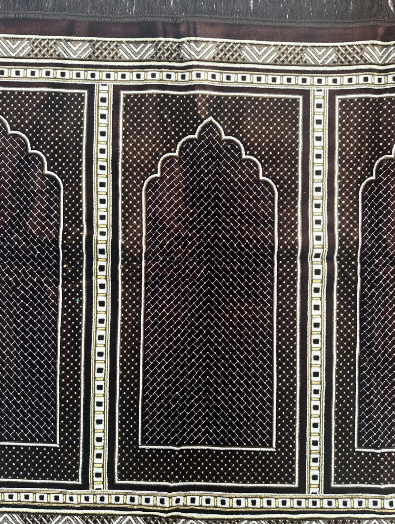 8 Person Prayer Rug - Brown - Image 2
