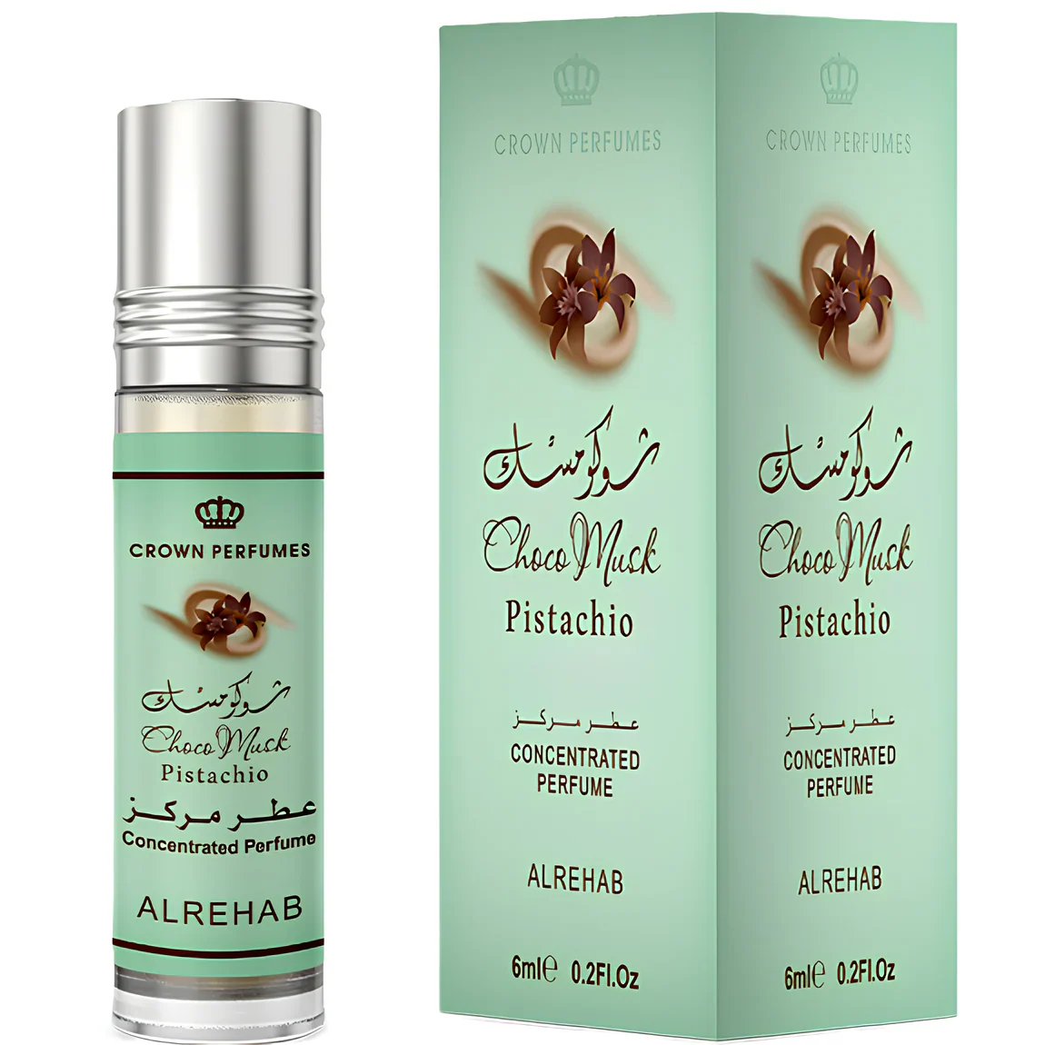 Al Rehab 6ml Roll On Perfume Oil - Choco Musk Pistachio