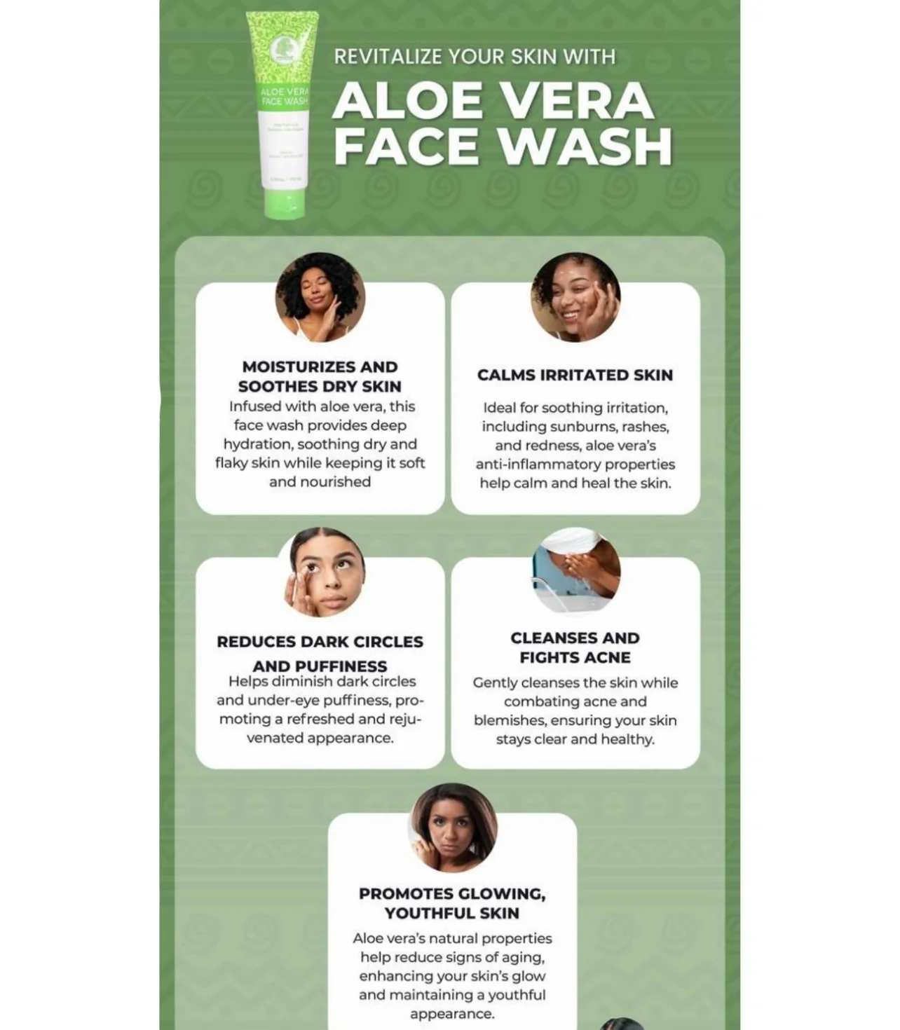 Aloe Vera Face Wash - 100 mL - Image 3