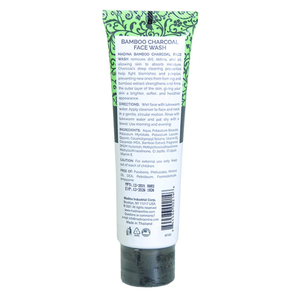 Bamboo Charcoal Face Wash - 100 mL - Image 2