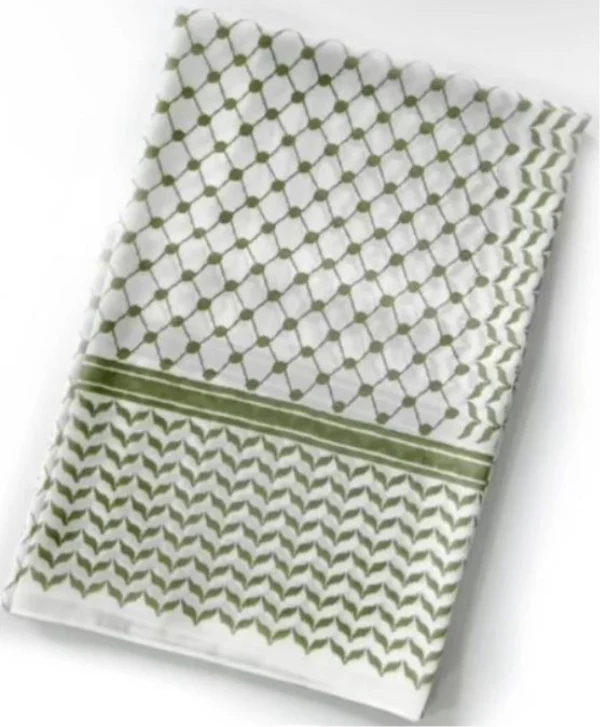 Chiffon Kuffiyeh Hijab - Green - Image 2