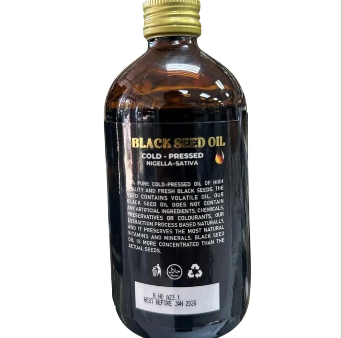 Cold Pressed Black Seed Oil 100% Pure Natural Nigella Sativa 230mL (7.77fl oz) - Image 4