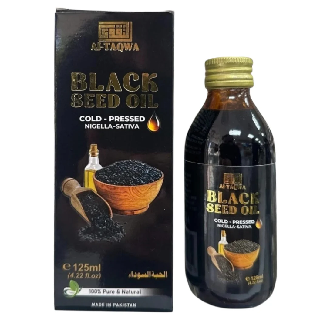 Cold Pressed Black Seed Oil 100% Pure Natural Nigella Sativa 125mL (4.22fl oz)