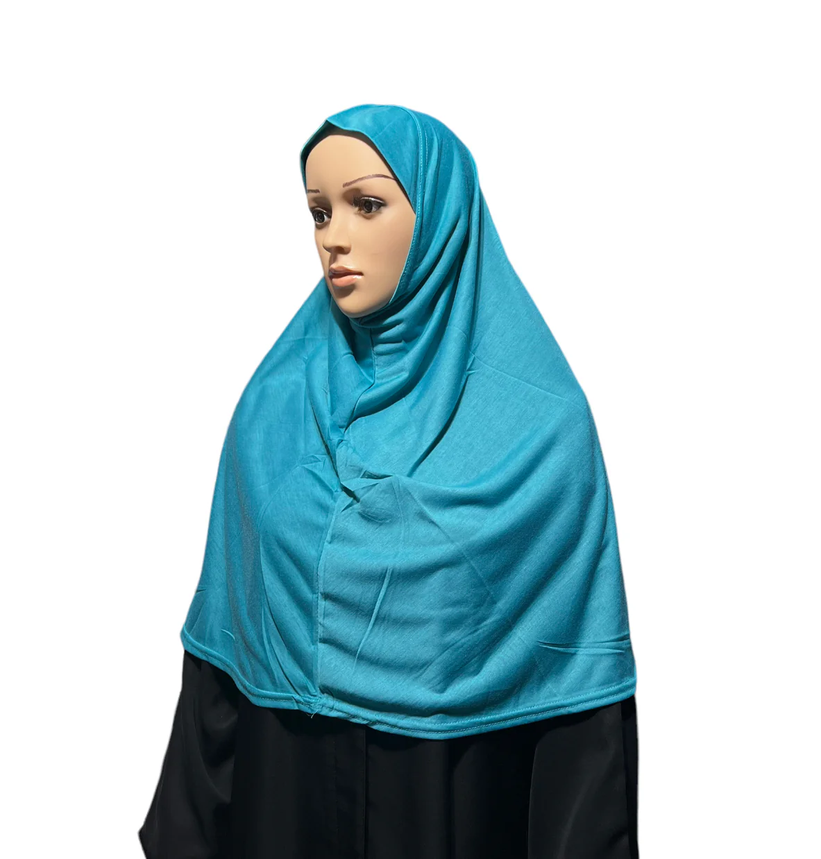 Cotton-Blend XL Amira Hijab - Blue
