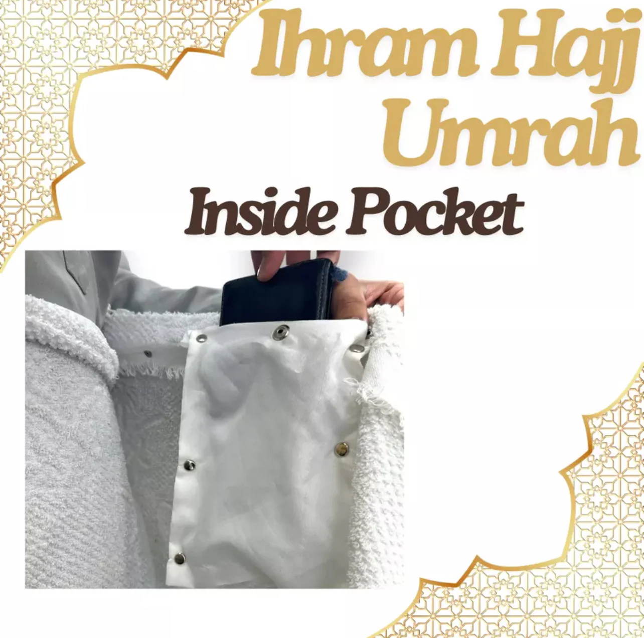 Mens Ihram with Built-in Belt - Image 5