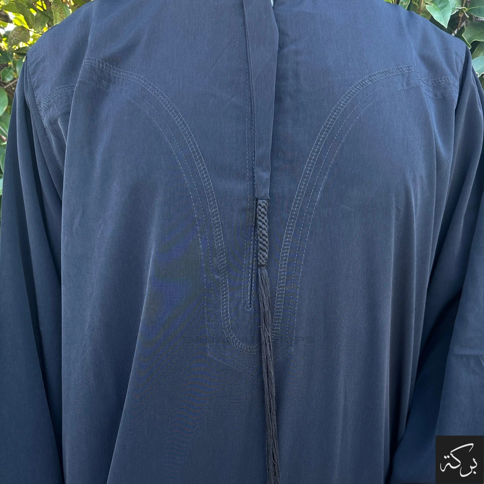 IKAF Men's Omani Thobe - Jet Black - Image 3