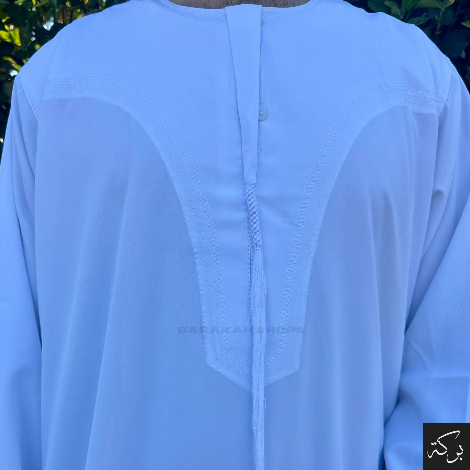 IKAF Men's Omani Thobe - Pure White - Image 3