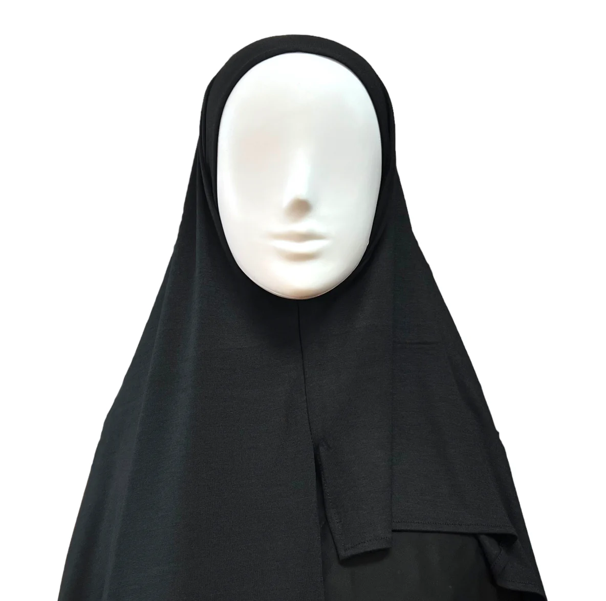 Large Instant Jersey Hijab - Black