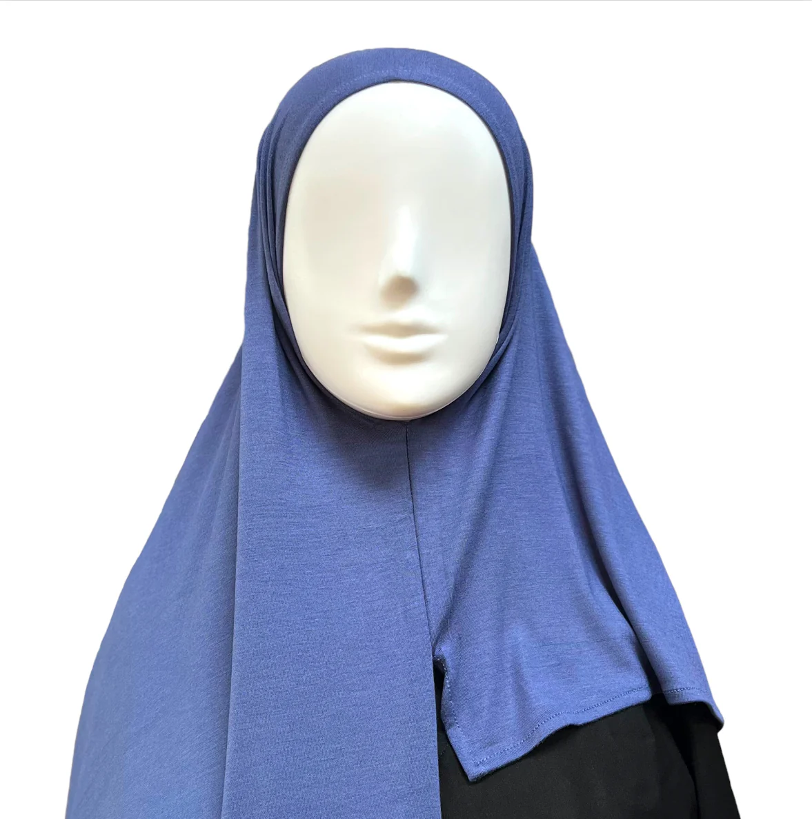 Large Instant Jersey Hijab - Denim