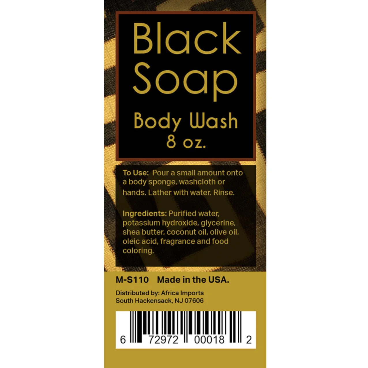 Liquid Black Soap/Body Wash - 8 oz. - Image 3