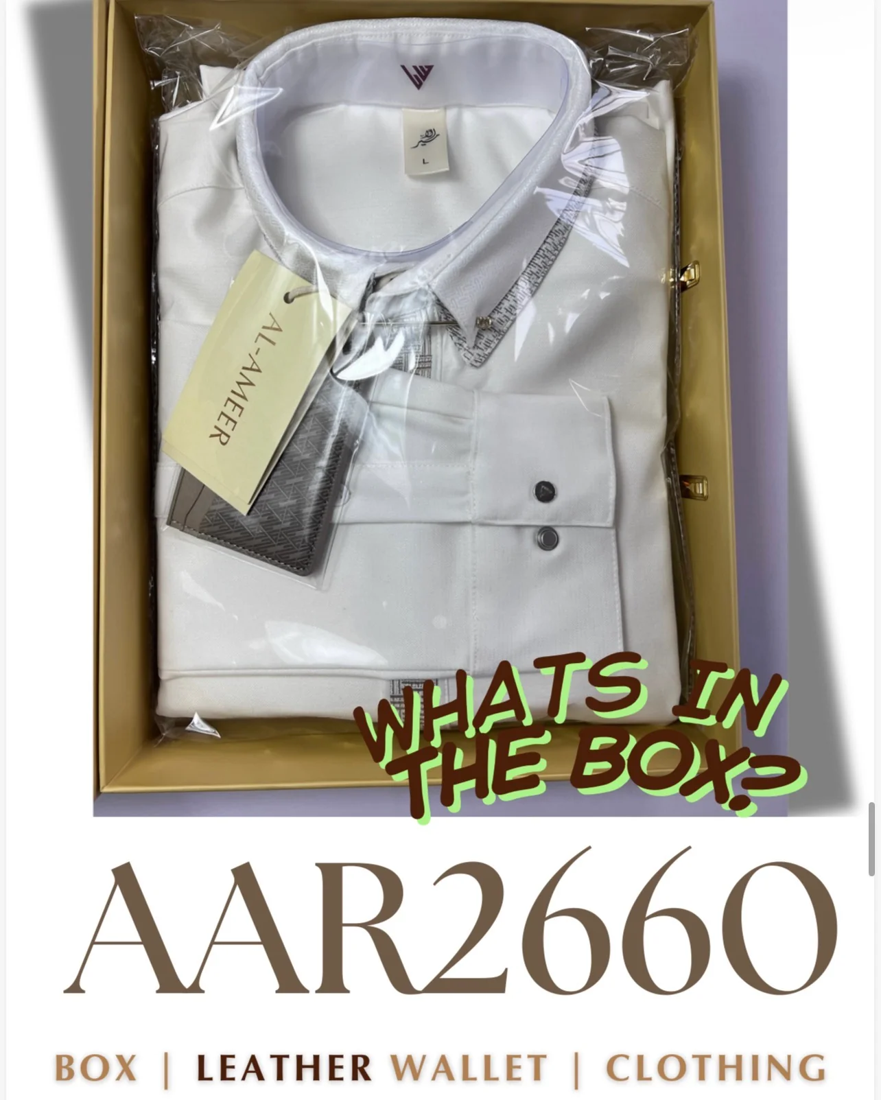 Mens Luxury Thobe AL AMEER - Ivory Heritage - Image 2