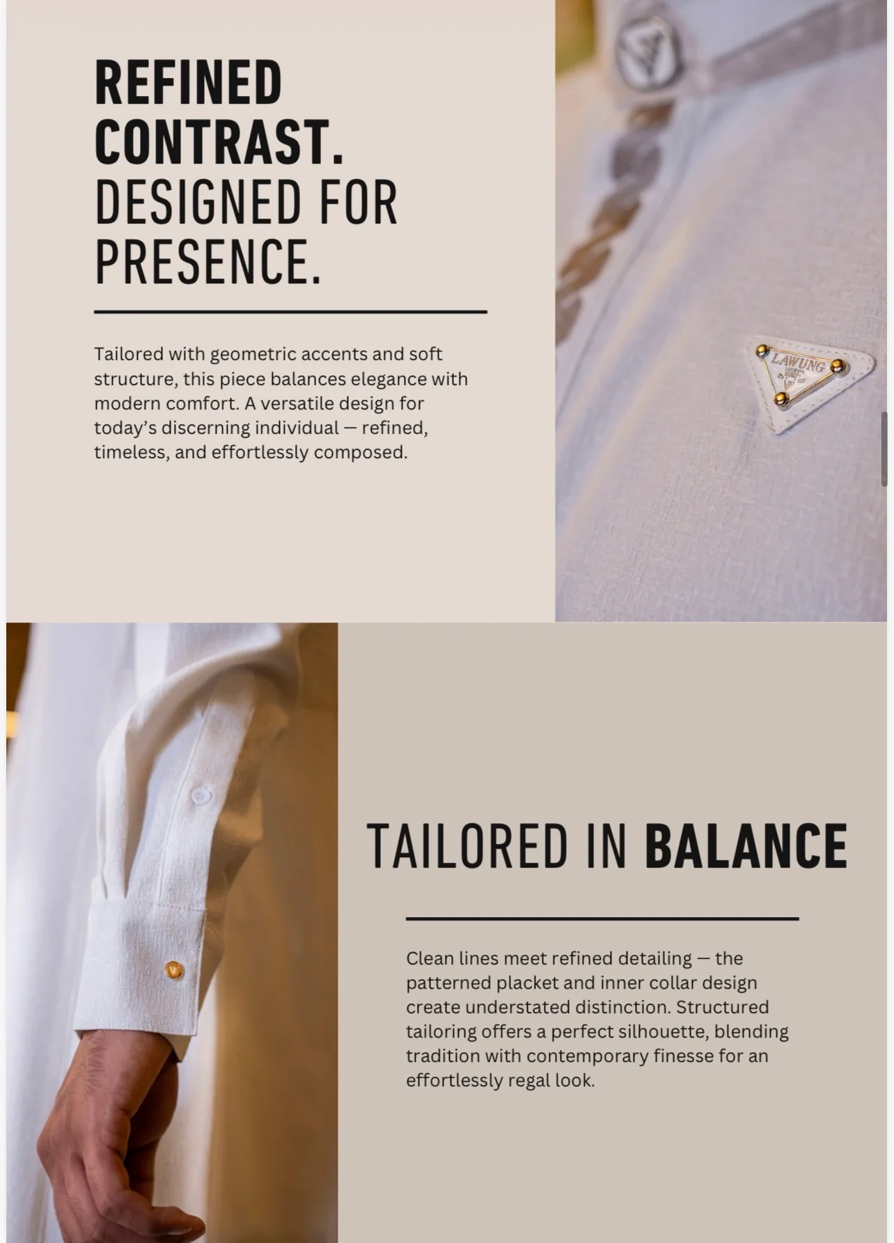 Mens Luxury Thobe AL AMEER - Opulent Mist - Image 5