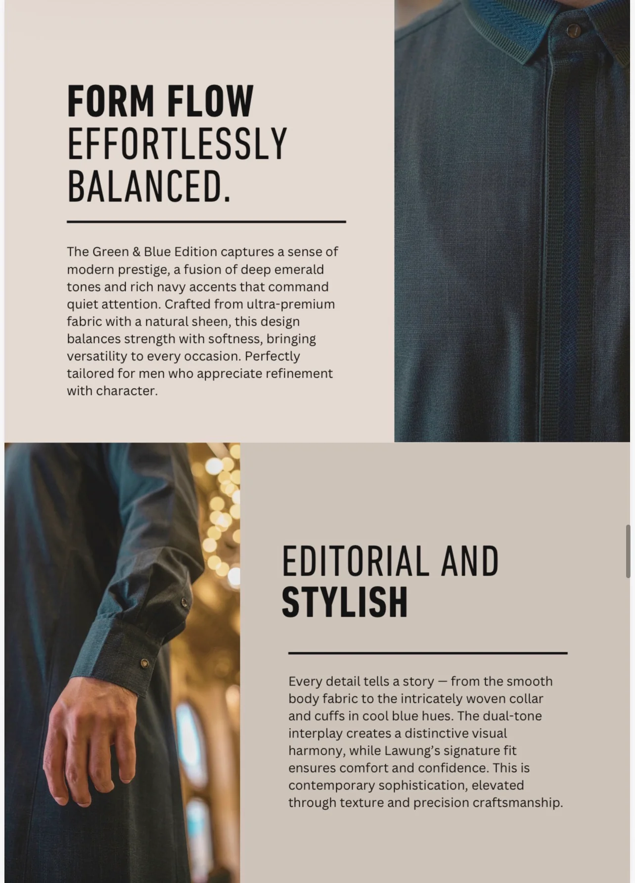 Mens Luxury Thobe AL AMEER - The Meridian - Image 3