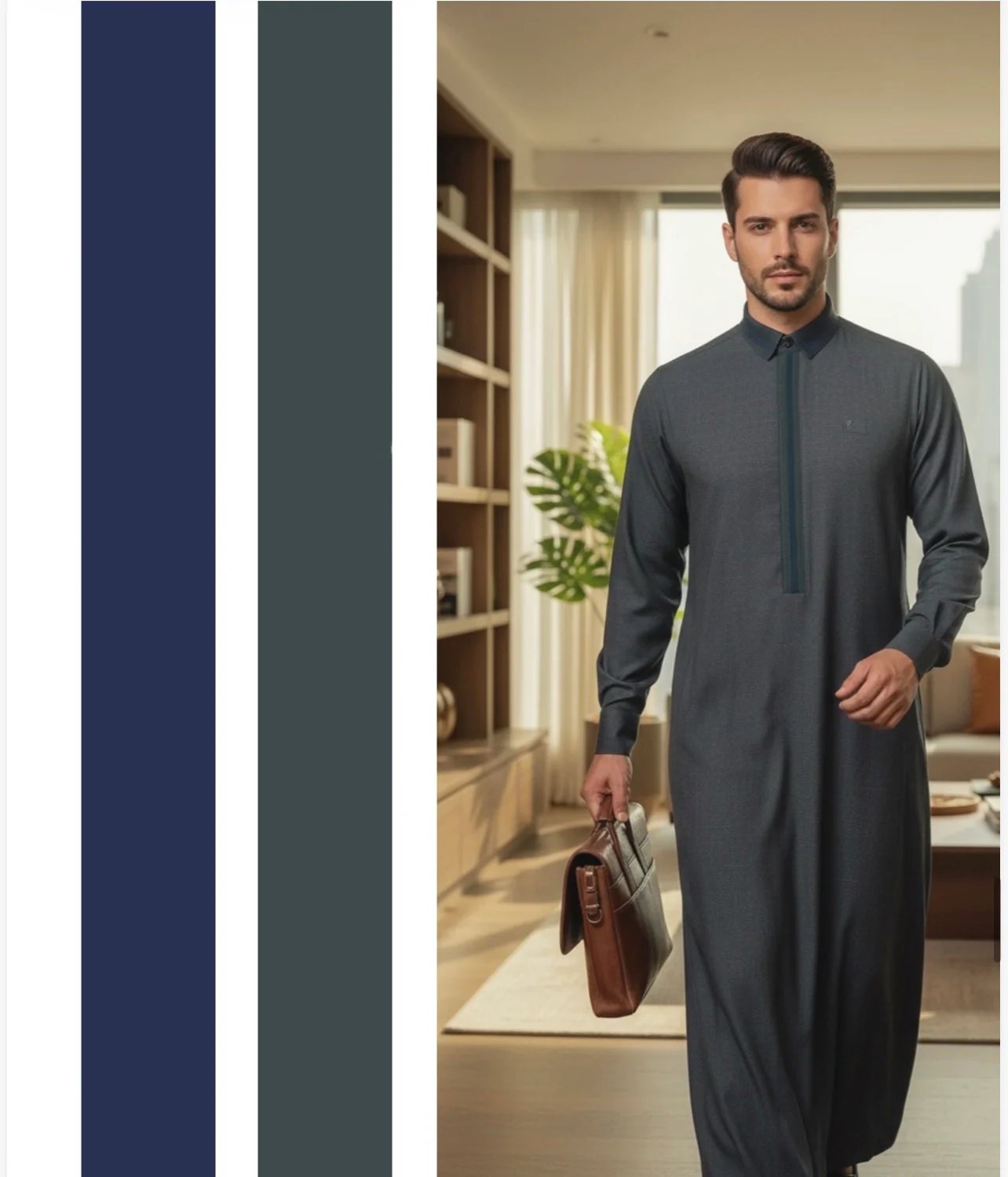 Mens Luxury Thobe AL AMEER - The Meridian - Image 4