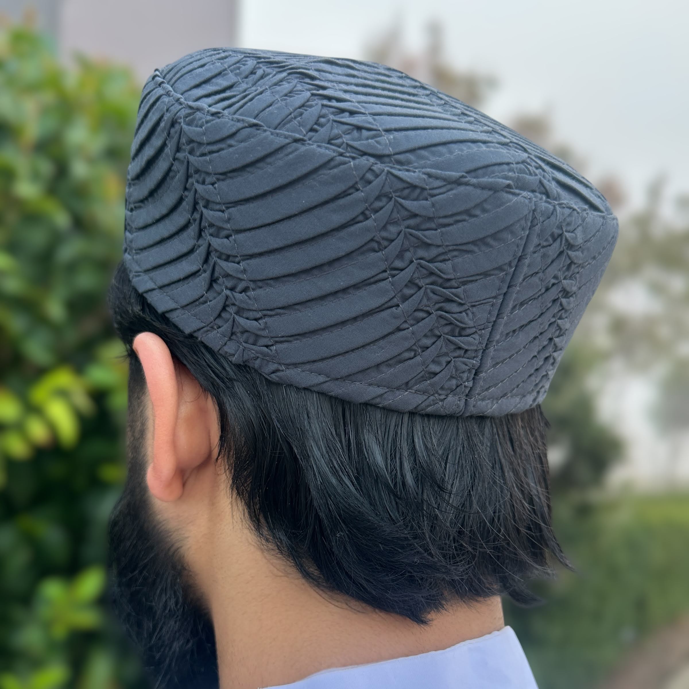 Men's Premium Kufi - Brown Ripple Cap - Image 4