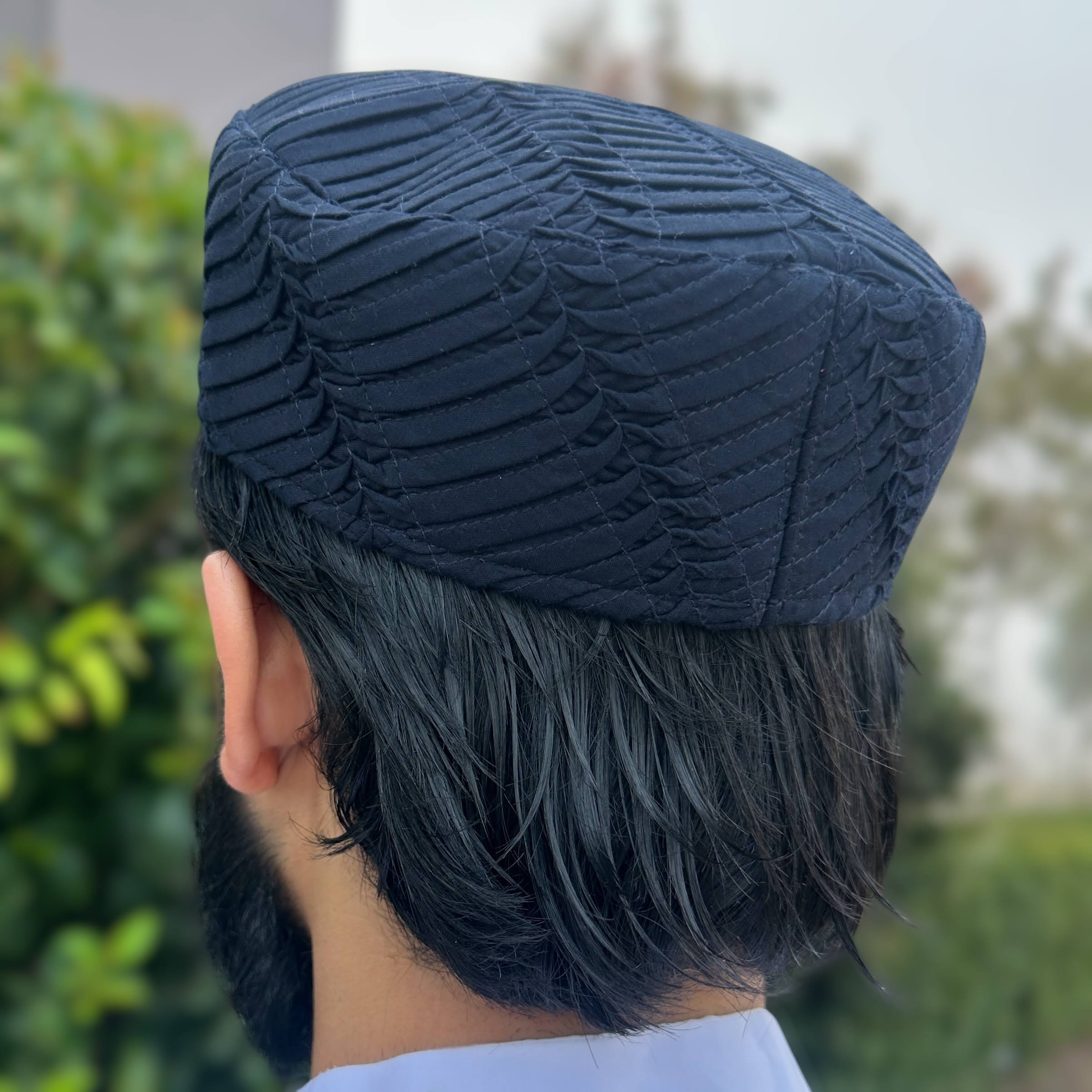 Men's Premium Kufi - Brown Ripple Cap - Image 3