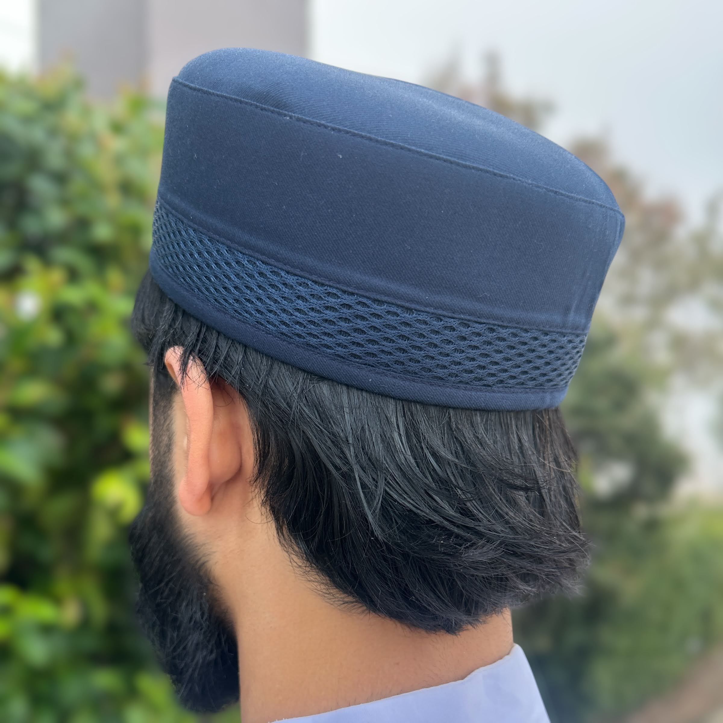 Men's Premium Kufi - Gray Banner Cap - Image 3