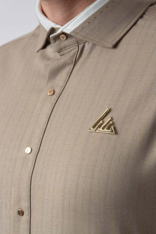 Mens Thobe AL AMEER - Beige - Image 3