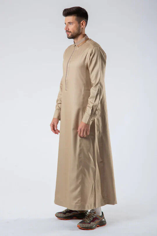 Mens Thobe AL AMEER - Beige - Image 2