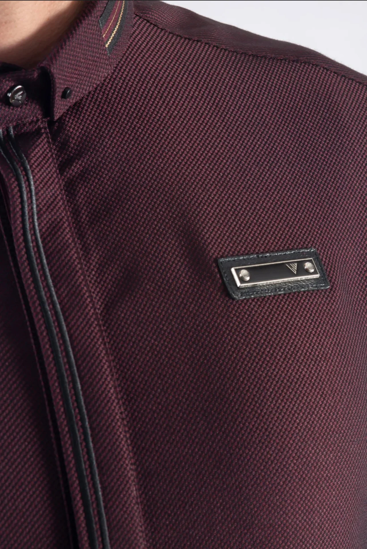 Mens Thobe AL AMEER - Burgundy - Image 3