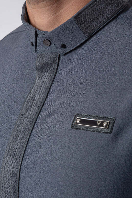 Mens Thobe AL AMEER - Gray - Image 2