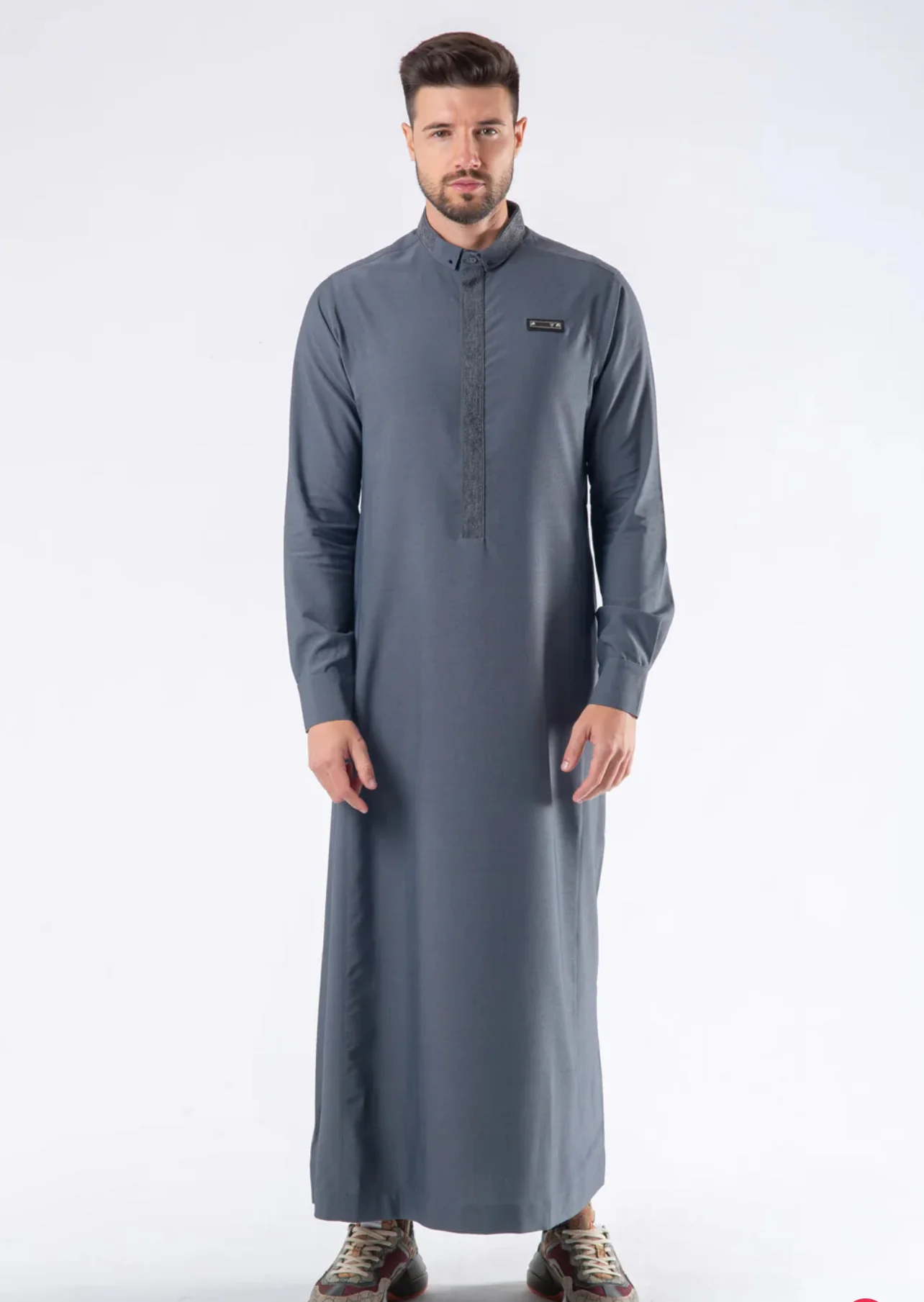 Mens Thobe AL AMEER - Gray - Image 3