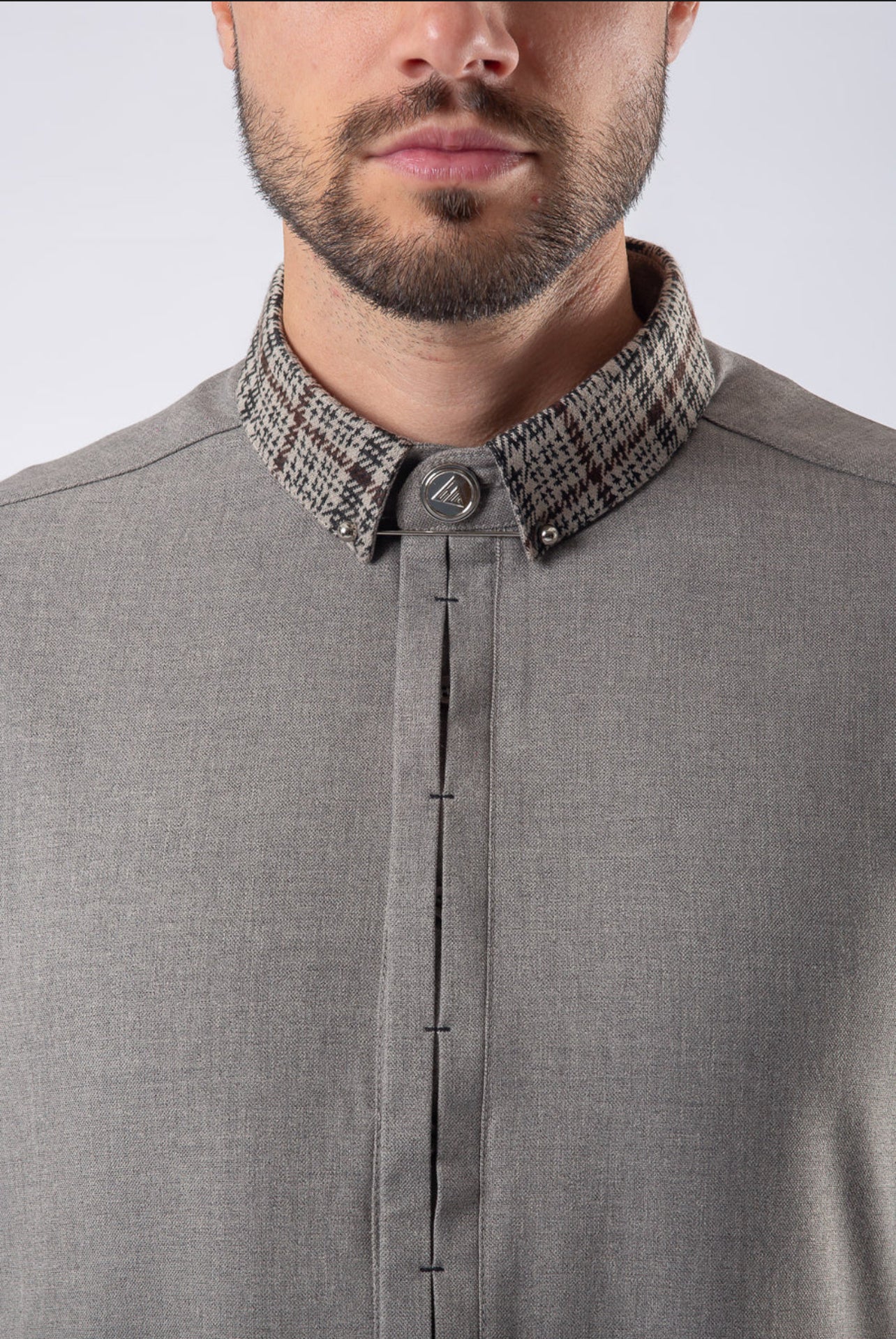 Mens Thobe AL AMEER - Gray - Image 4