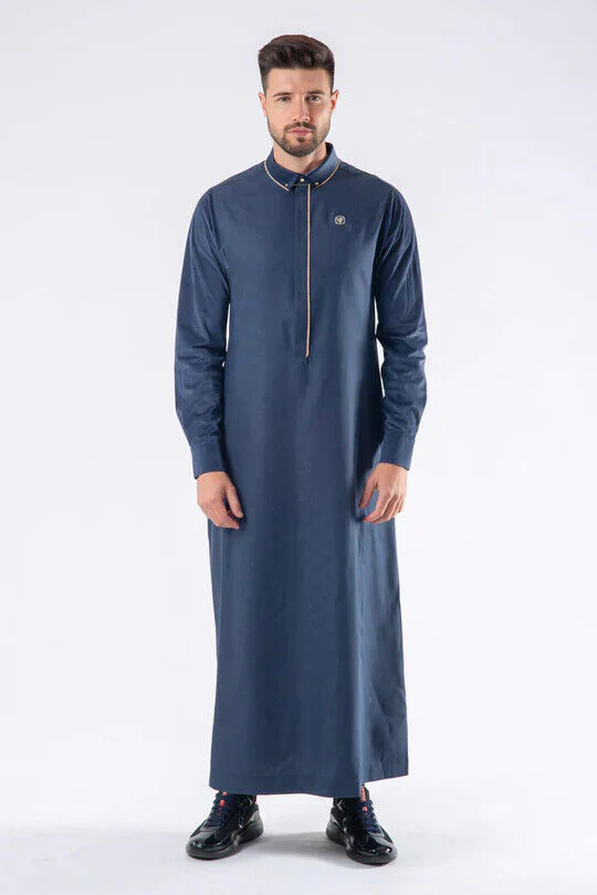 Mens Thobe AL AMEER - Ocean Blue - Image 2