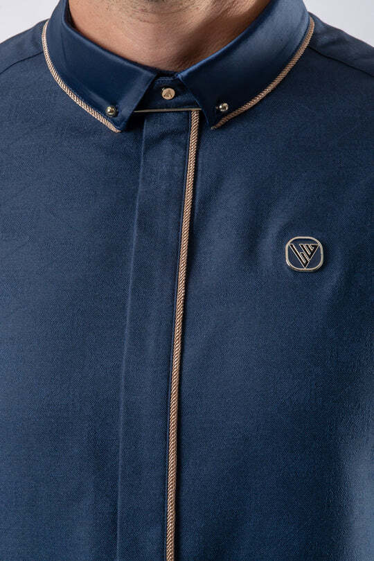 Mens Thobe AL AMEER - Ocean Blue - Image 3