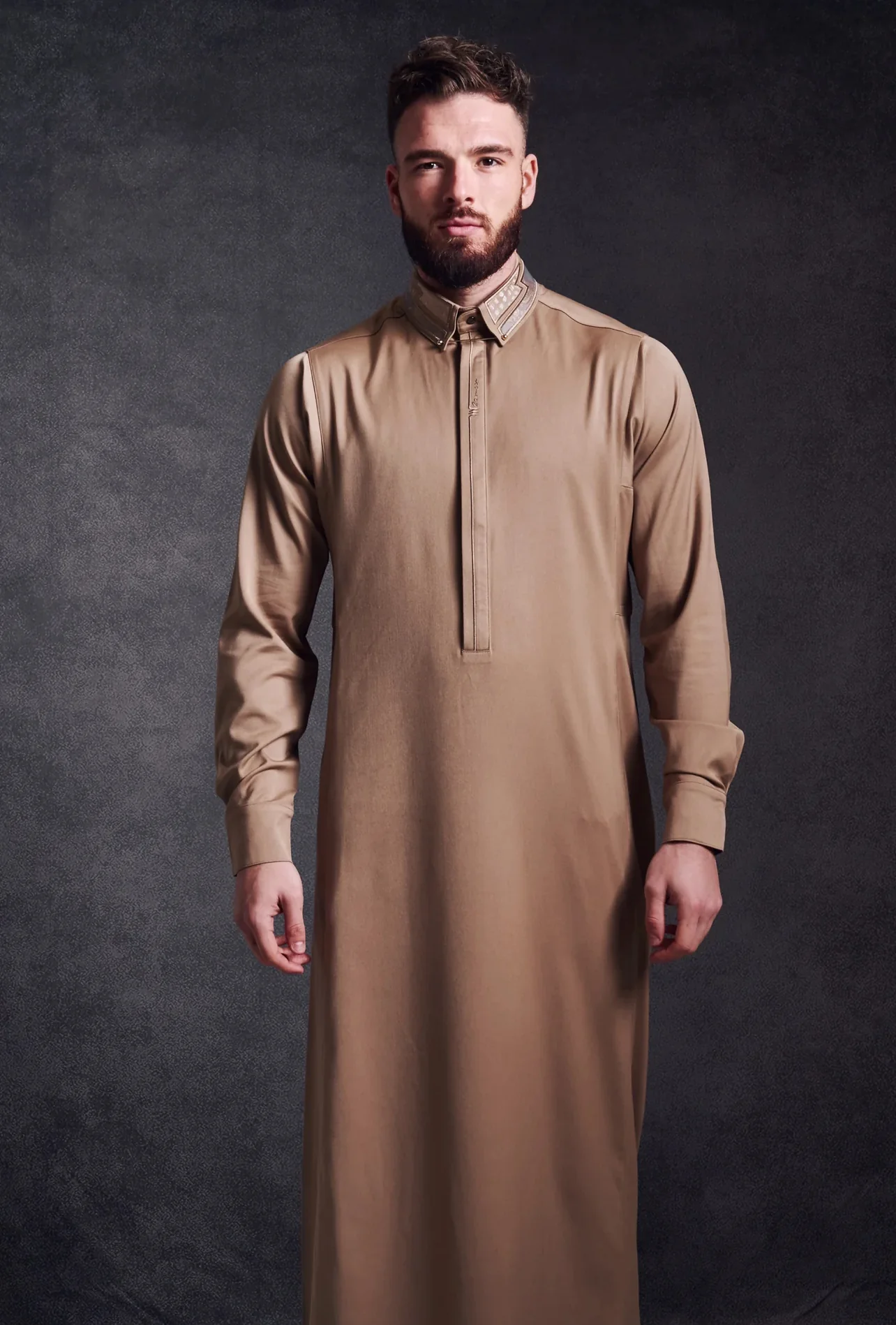 Mens Thobe AL AMEER - Tan - Image 3