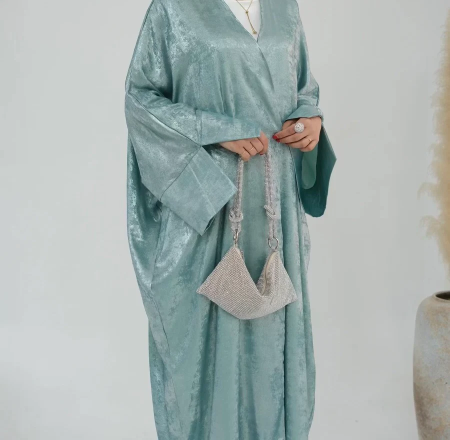 Metallic Open Abayas - 4 Colors - Image 3