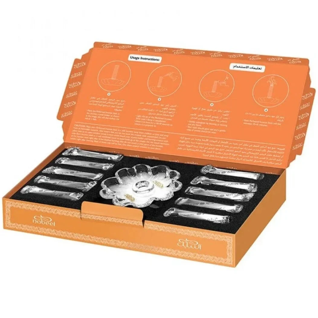Nabeel Original Perfumed Incense Stick 10 Piece Bakhour Oud Gift Set Home Scents - Image 2