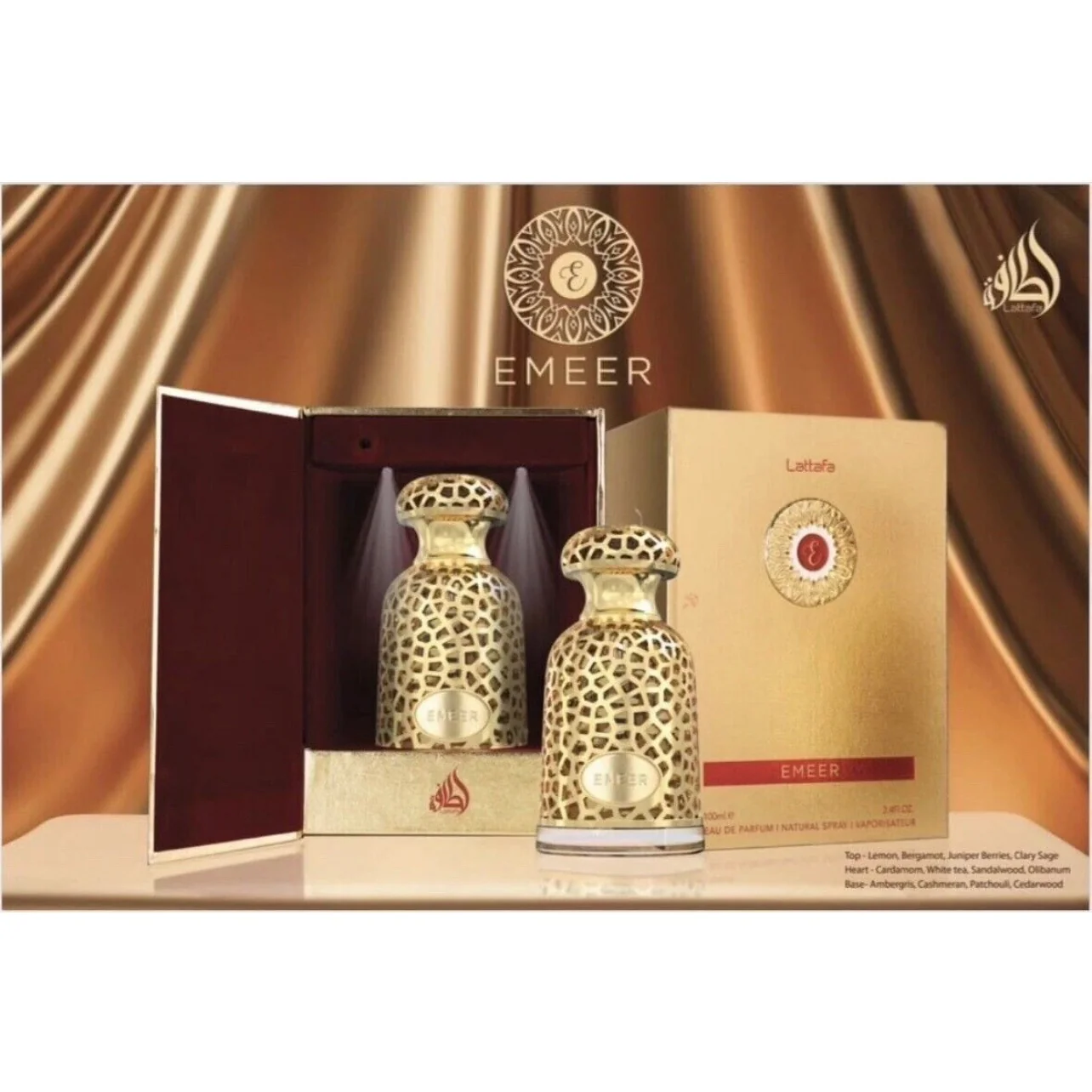 NEW Emeer Lattafa Perfume Cologne Spray EDP Eau De Parfum 100mL 3.4fl oz - Image 4