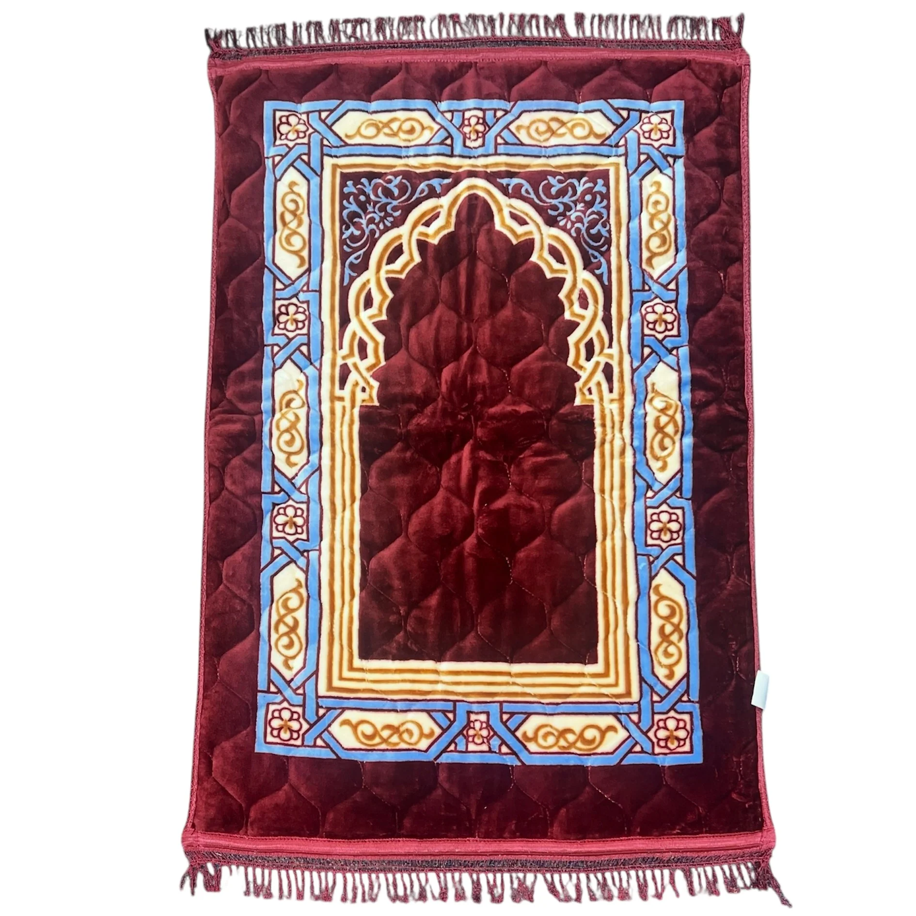 Padded Prayer Rug - Maroon - Image 2