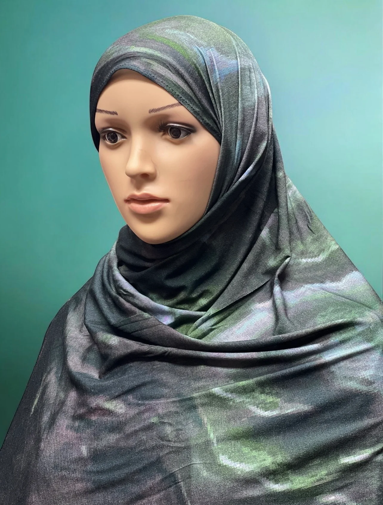 Printed Jersey Hijab - Galaxy - Image 2