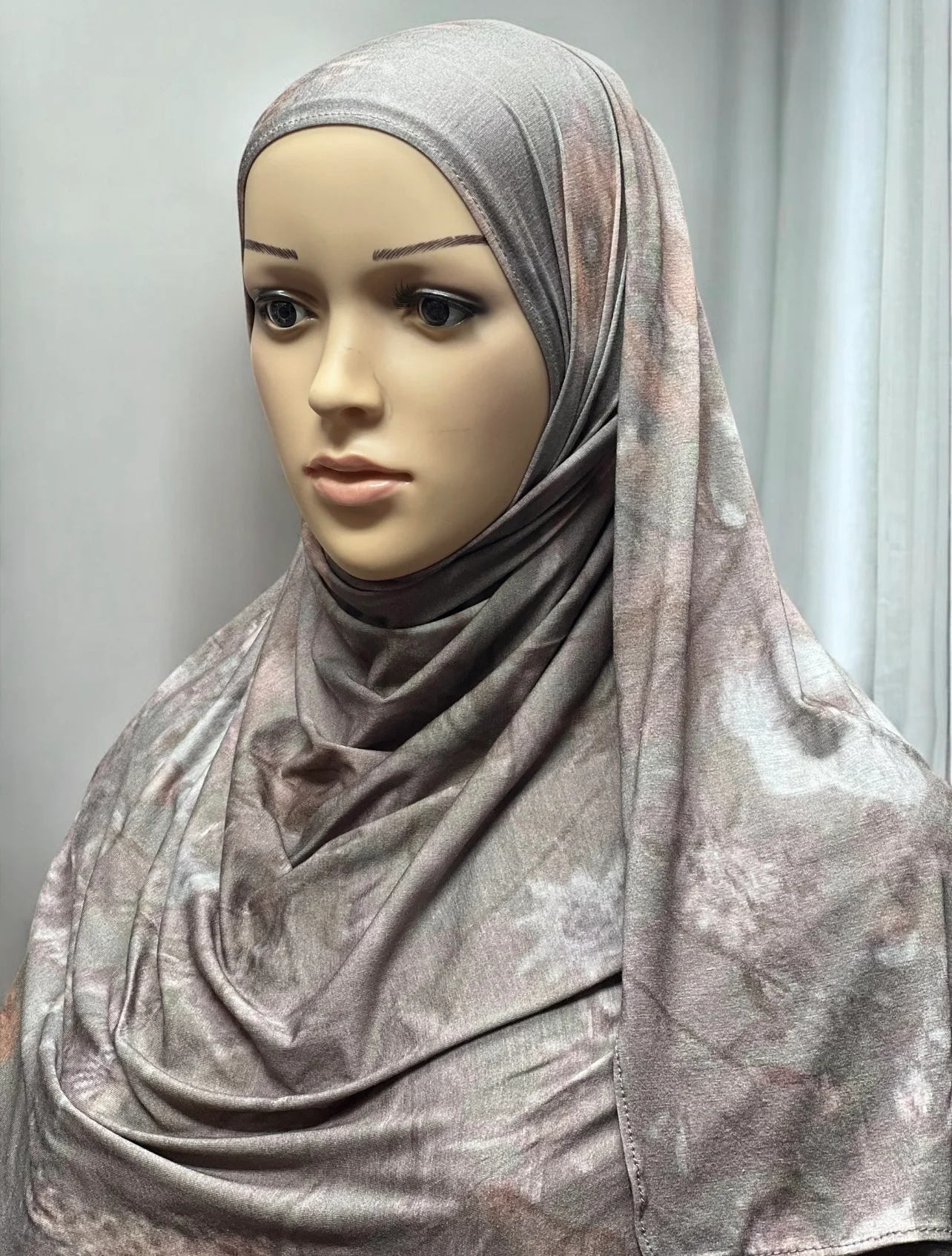 Printed Jersey Hijab - Memory - Image 2