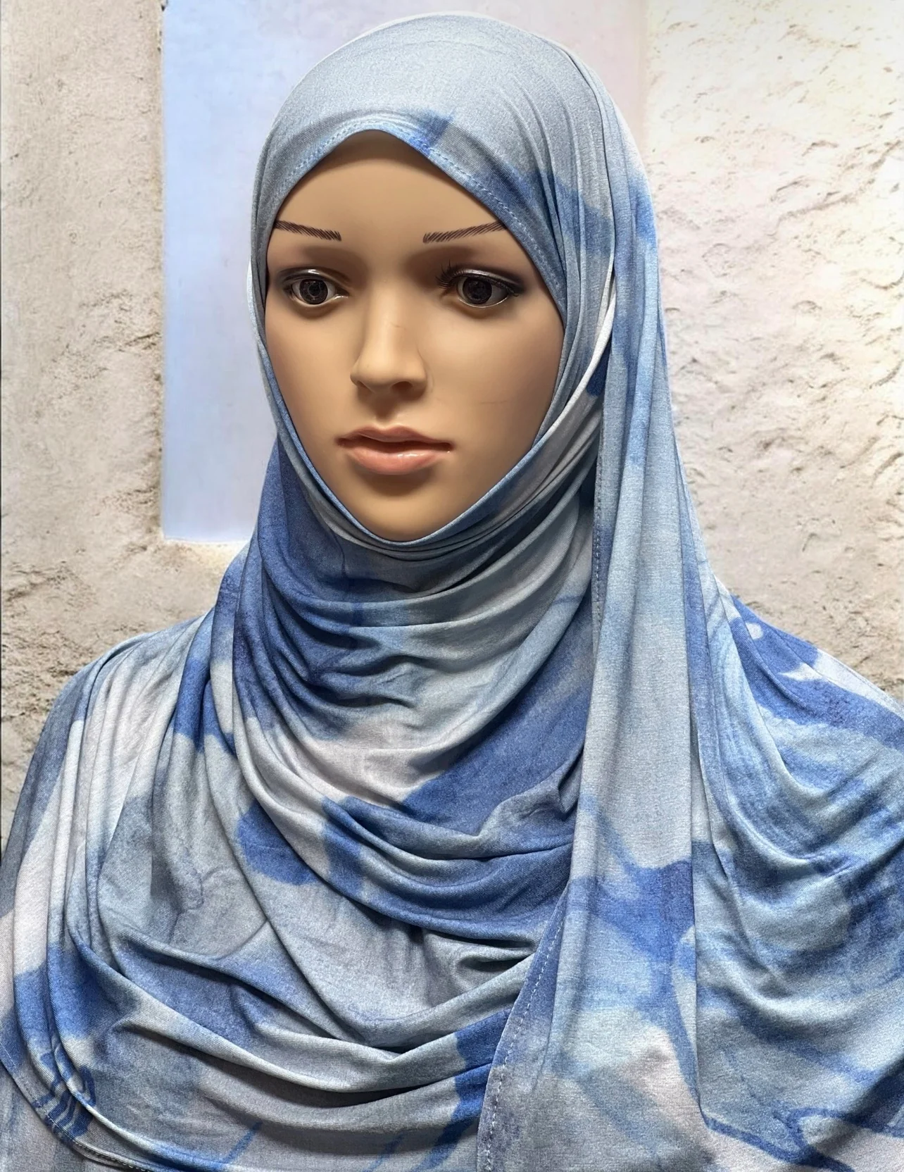 Printed Jersey Hijab - Shell - Image 2